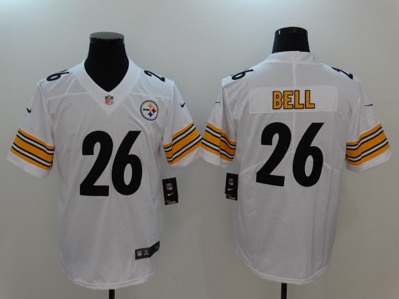 Men's Pittsburgh Steelers LeVeon Bell #26 White Jersey